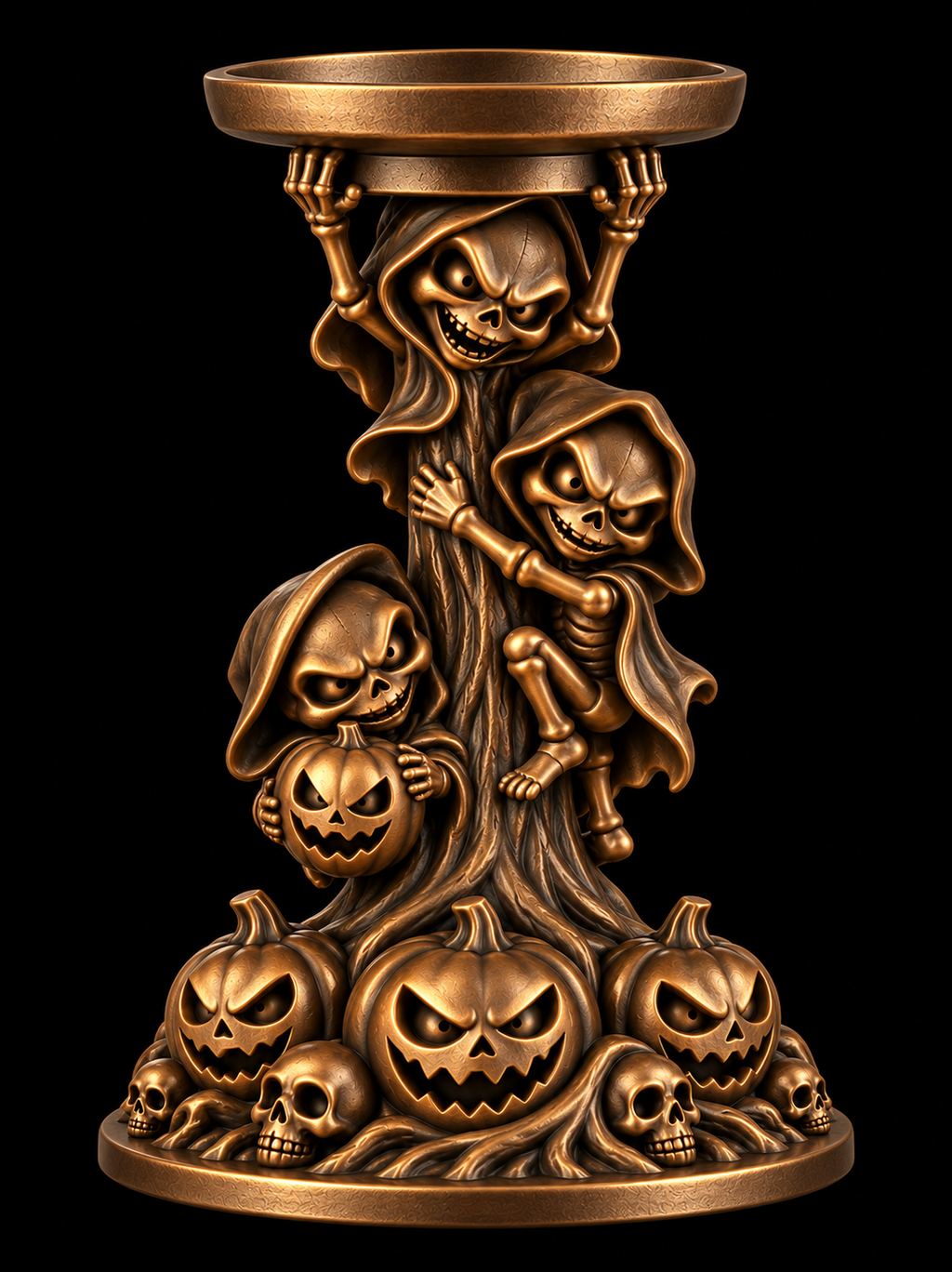 Halloween Candleholder - Evil Buddies