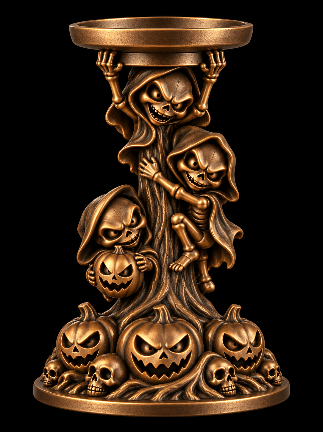 Halloween Candleholder - Evil Buddies